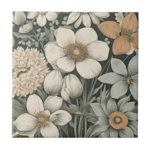 Azulejo De Cerâmica Flores de primavera