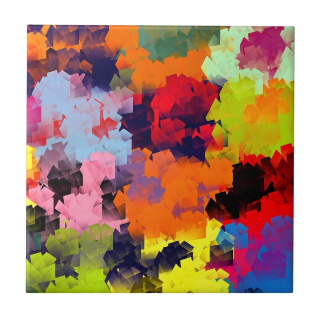 AZULEJO DE CERÂMICA  FLORES DE VERÃO (Frente)