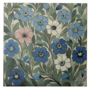 Azulejo De Cerâmica Flores de William De Morgan