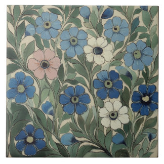Azulejo De Cerâmica Flores de William De Morgan