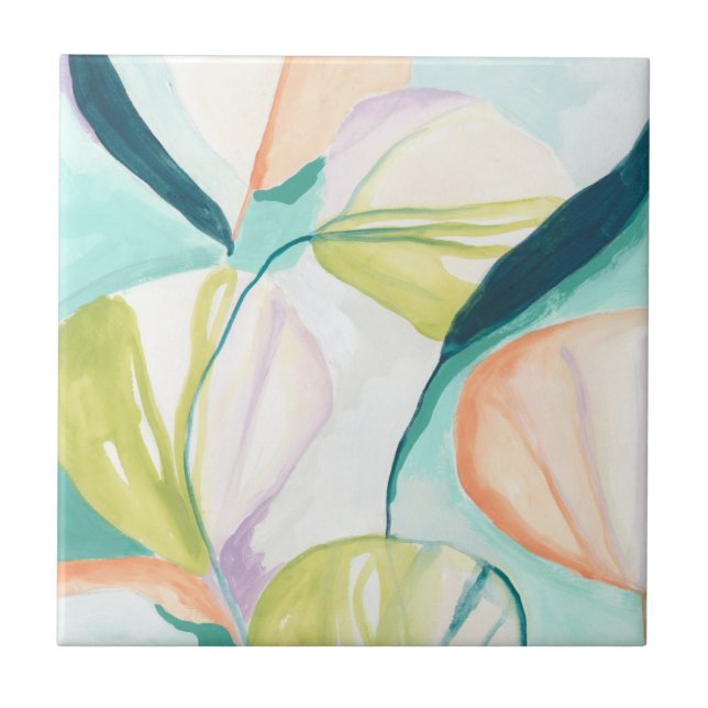 Azulejo De Cerâmica Flores do ventilador IV (Frente)