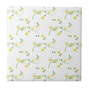 Azulejo De Cerâmica Flores e flores