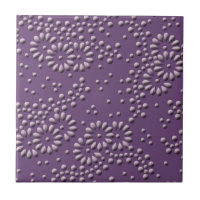 Flores e pontos padrão de japonês roxo