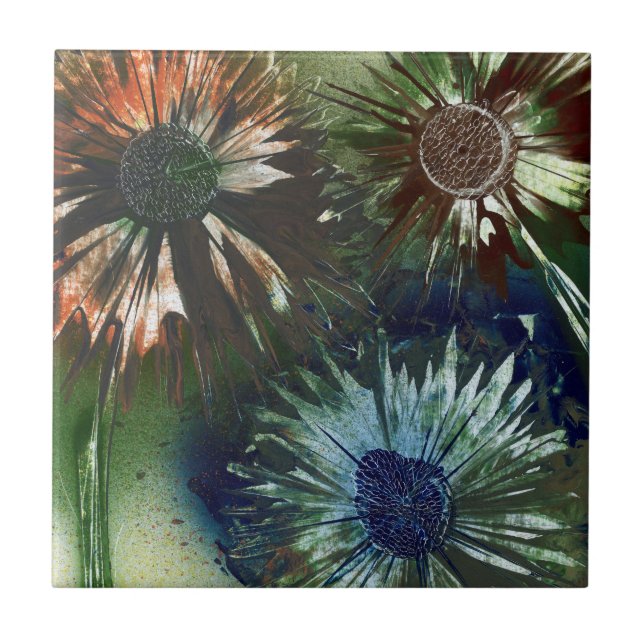 Azulejo De Cerâmica Flores em Flor (Frente)