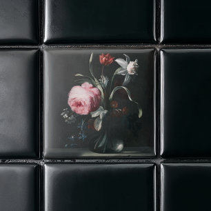 Azulejo De Cerâmica Flores em um vaso por Verelst