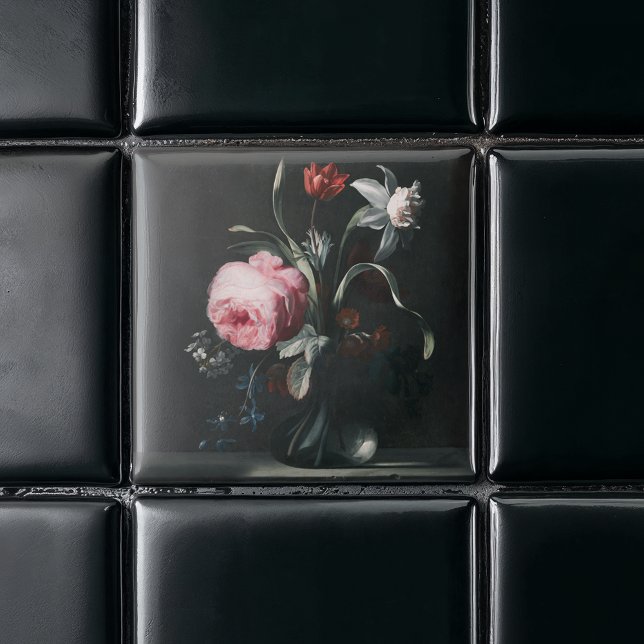 Azulejo De Cerâmica Flores em um vaso por Verelst (Criador carregado)