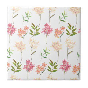 Azulejo De Cerâmica Flores florais vindas flores tradicionais