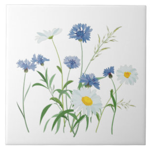 Azulejo De Cerâmica Flores,flores de primavera,margaridas