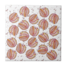 Azulejo De Cerâmica Flores Pêssego