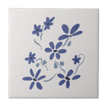 Flores Românticas Azuis