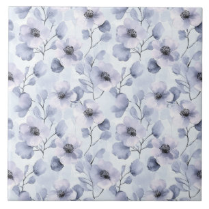 Azulejo De Cerâmica Flores Roxas bonito