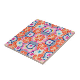 Azulejo De Cerâmica Flores Tropicais De Plumeria X Padrão