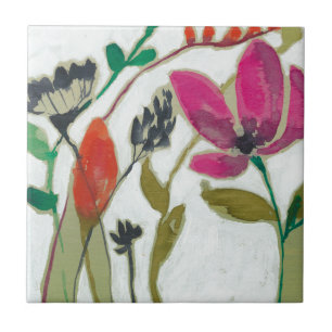 Azulejo De Cerâmica Flores Vivas