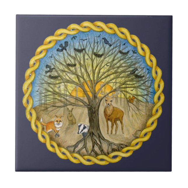 Azulejo De Cerâmica Floresta (Frente)