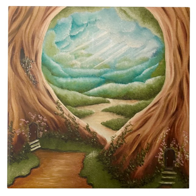 Azulejo De Cerâmica Floresta (Frente)