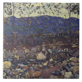 Azulejo De Cerâmica Floresta Brook em Leissigen, Suiça (Paisagem)