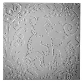 Azulejo De Cerâmica Floresta De Urso De Ombre De cinzas