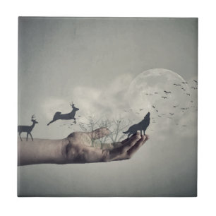 Azulejo De Cerâmica Floresta Mystical