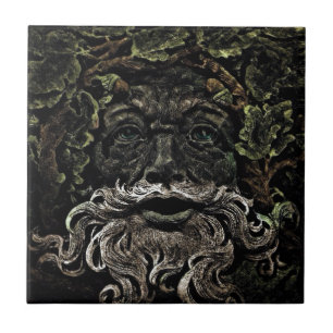 Azulejo De Cerâmica floresta primitiva folhagem florestal deus grenman
