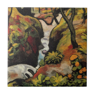 Azulejo De Cerâmica Floresta quebrada por August Macke Vintage Express