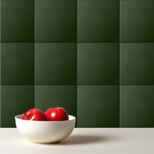 Azulejo De Cerâmica Floresta sólida verde