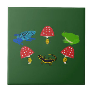 Azulejo De Cerâmica Floresta Venenosa de Halloween