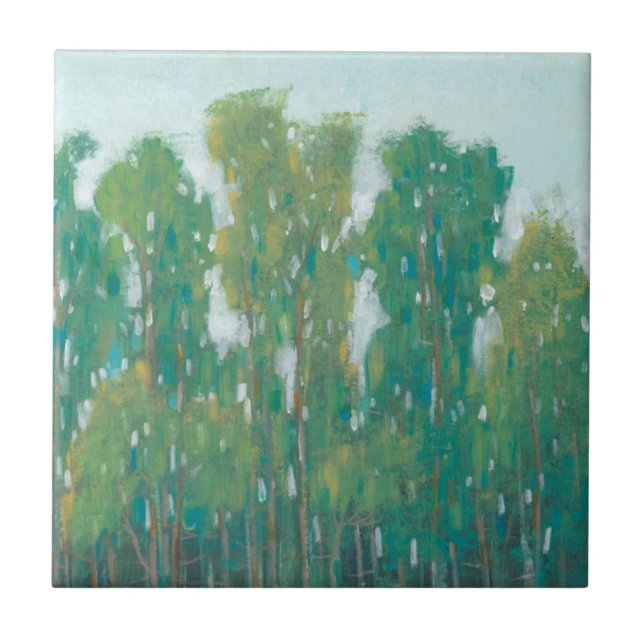 Azulejo De Cerâmica Floresta Verde II (Frente)