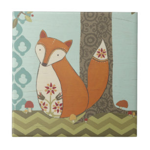 Azulejo De Cerâmica Floresta Whimsy IV