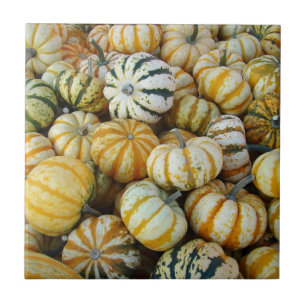 Azulejo De Cerâmica Florestas de Colheita Laranja e Verde