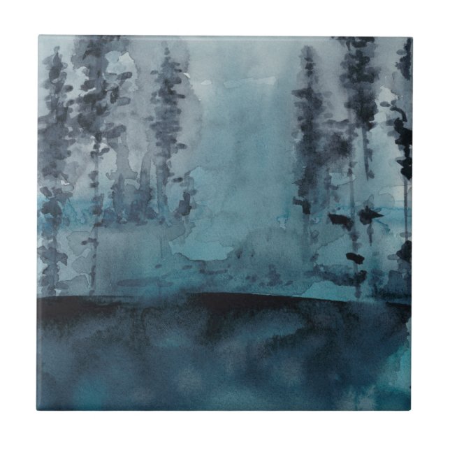 Azulejo De Cerâmica Florestas de inverno (Frente)