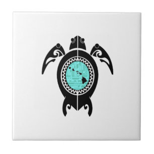 AZULEJO DE CERÂMICA  FLUXO DA ILHA HAVAIANA