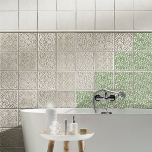 Azulejo De Cerâmica Fluxo de Folhagem de Design Dança