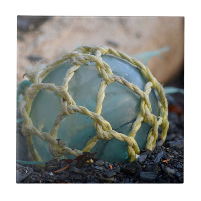 Azulejo De Cerâmica Fluxo De Pesca De Vidro, Vertical (Frente)