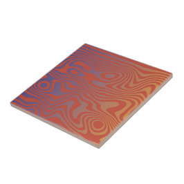 Azulejo De Cerâmica Fluxo de Sonho l Padrão Abstrato Trippy - No. 01