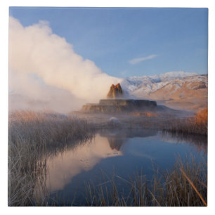 Azulejo De Cerâmica Fly Geyser com Granite Range de cumes nevados