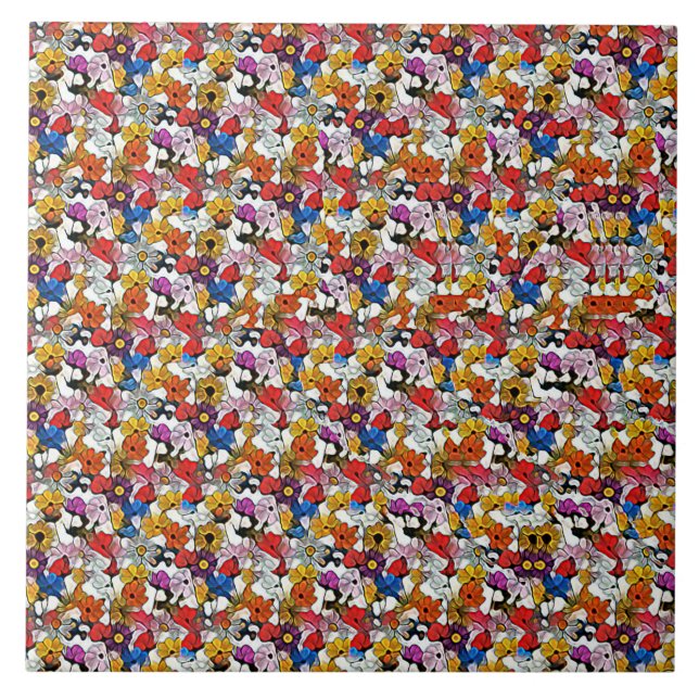 Azulejo De Cerâmica FLYING BIRD STEREOGRAM 4.25x4.25, 6x6 inches  (Frente)