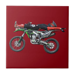 Azulejo De Cerâmica FMX - Freestyle Aerial Motocross Stunt III