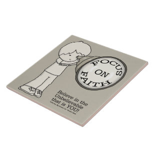 Azulejo De Cerâmica Foco Na Fé