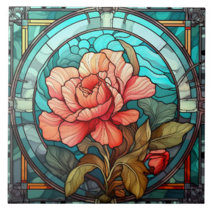 Azulejo De Cerâmica fofinha fina picada amantes de vidro flores cerâmi