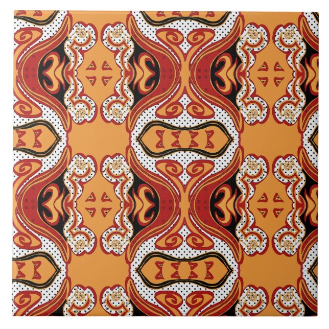 Azulejo De Cerâmica Fogo (Frente)