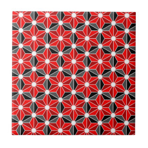 Azulejo De Cerâmica Folha de Asanoha japão