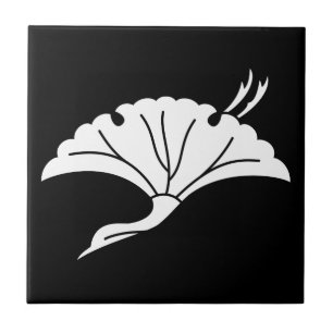 Azulejo De Cerâmica Folha de ginkgo em forma de grou