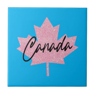 Azulejo De Cerâmica Folha de Mapeamento do Canadá