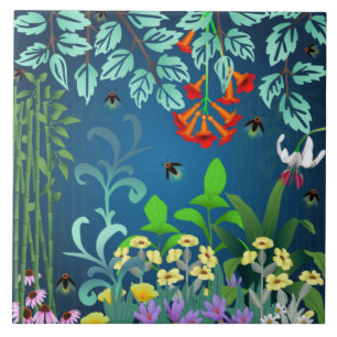 Azulejo De Cerâmica Folhagem Skunk