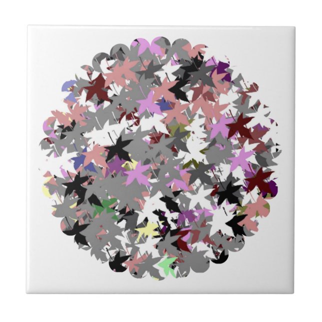 Azulejo De Cerâmica FOLHAS bonito DE ÁRVORE (Frente)