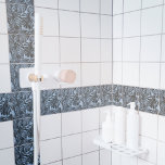 Azulejo De Cerâmica Folhas da selva azul de Cinzas escuras tropicais<br><div class="desc">Outro azulejo de cerâmica na moda da JessicaAmber - pergunte sobre pedidos personalizados! Esses azulejos quadrados personalizáveis apresentam folhas da selva monstera em azul-cinza escuro, em um fundo azul denim. Você pode mudar a cor de fundo e substituir a imagem de folha por uma foto sua. Um presente de excelente...</div>