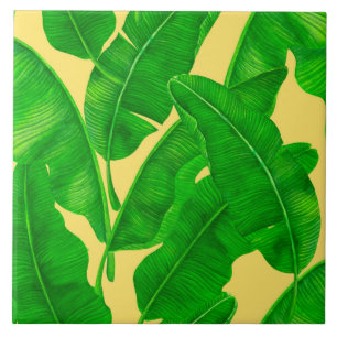 Azulejo De Cerâmica Folhas de bananas
