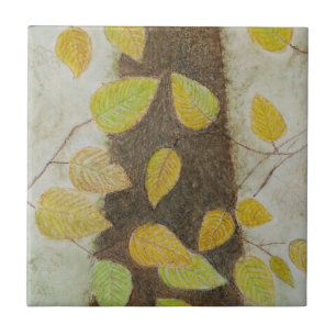 Azulejo De Cerâmica Folhas de faia