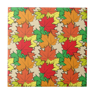 Azulejo De Cerâmica Folhas de Maple I