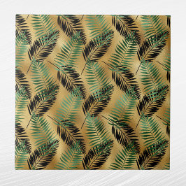 Azulejo De Cerâmica Folhas de Palma Verde Tropical
